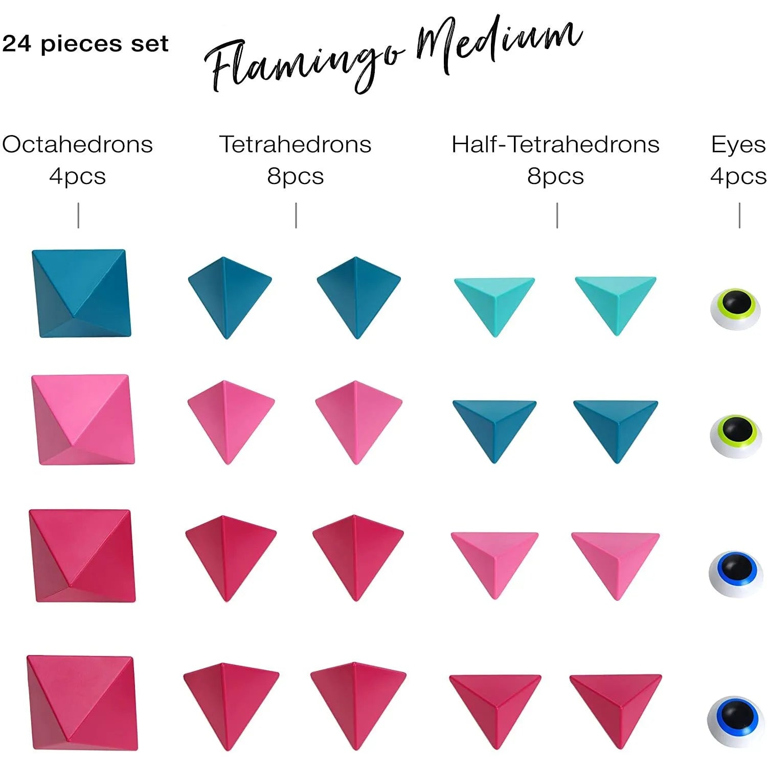 Trido - Magnetic Art Medium Flamingo 24pc