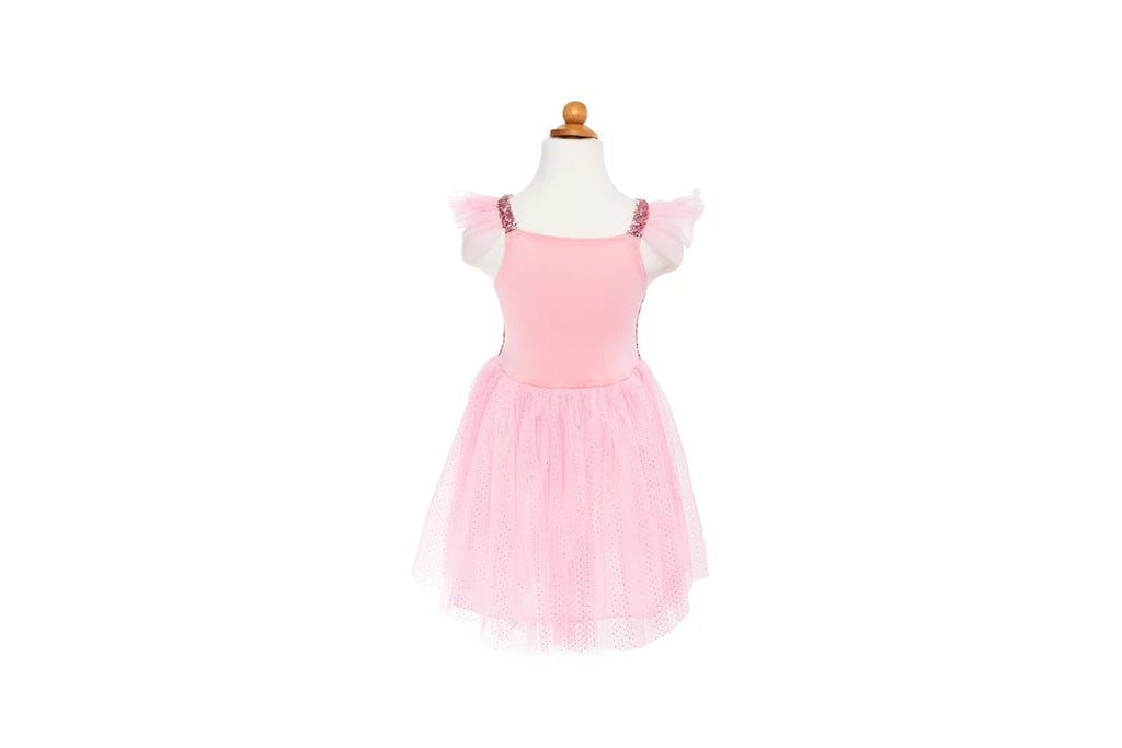 Great Pretenders - Pink Sequins Butterfly Dress & Wings - Size 5-7