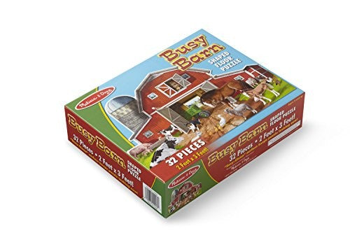 Melissa & Doug - Shaped Floor Puzzle - Busy Barn