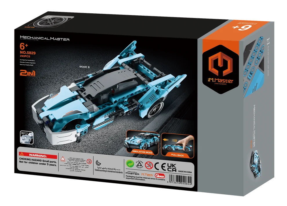 iM Master Stem Academy - Pull Back Supercar Blue 292pc