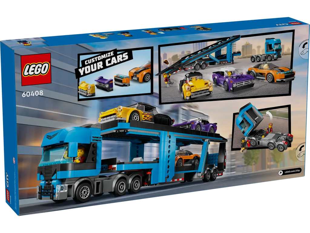 LEGO - City Car Transporter Truck w/ Sports Car 60408