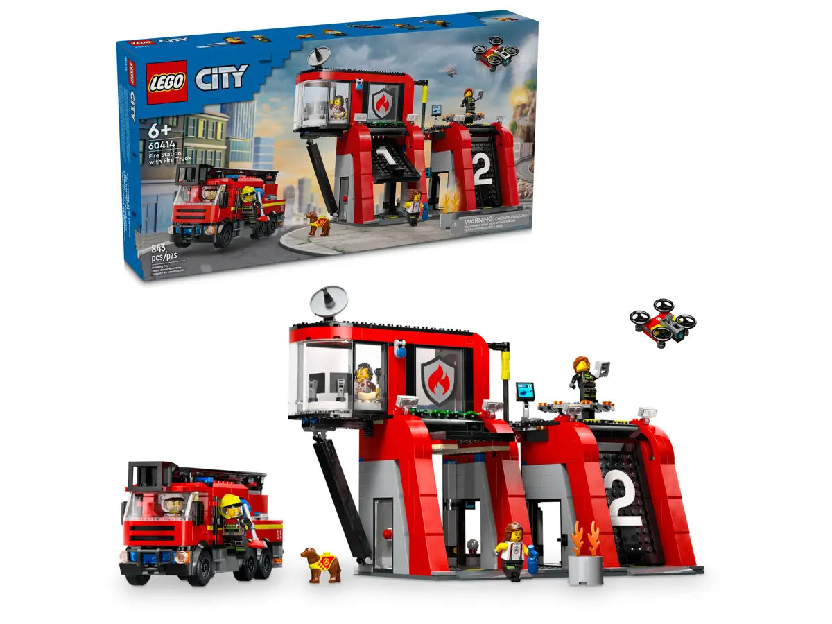 LEGO - City Fire Station with Fire Truck 60414
