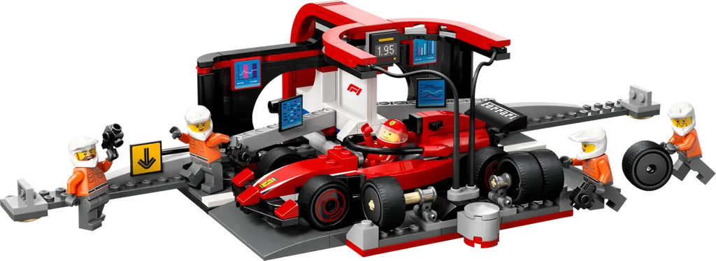 LEGO - City F1 Pit Stop & Pit Crew with Ferrari Car 60443