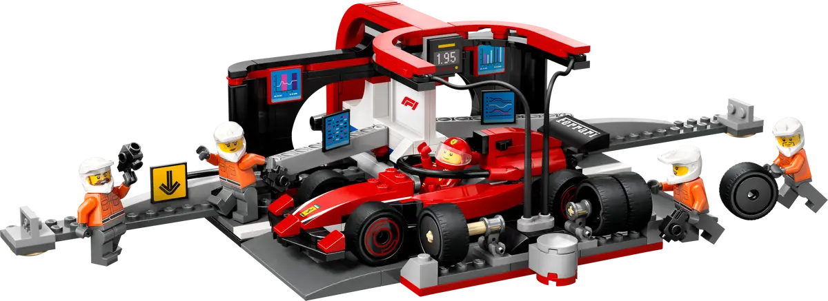 LEGO - City F1 Pit Stop & Pit Crew with Ferrari Car 60443