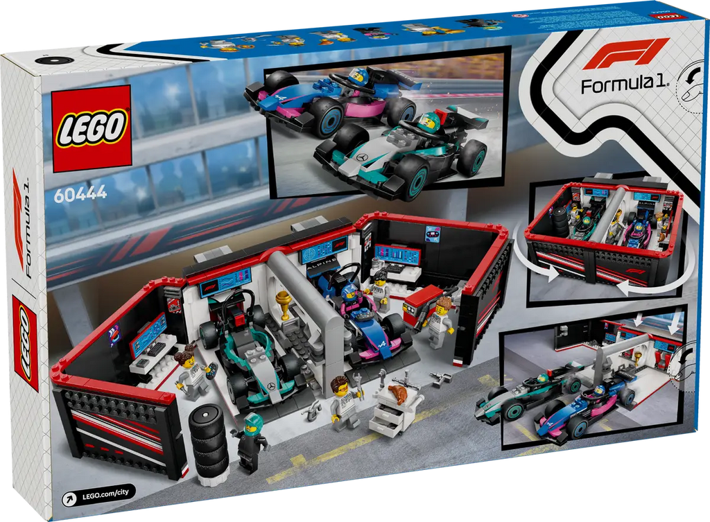 LEGO - City F1 Garage & Mercedes-AMG & Alpine cars 60444