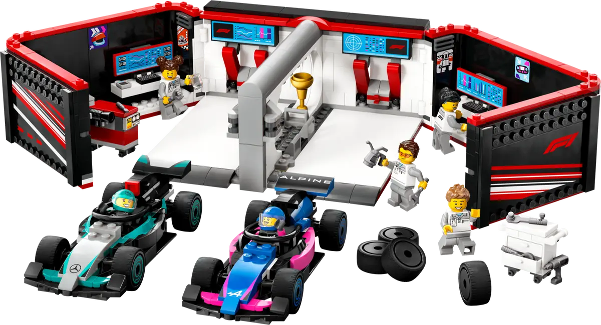 LEGO - City F1 Garage & Mercedes-AMG & Alpine cars 60444