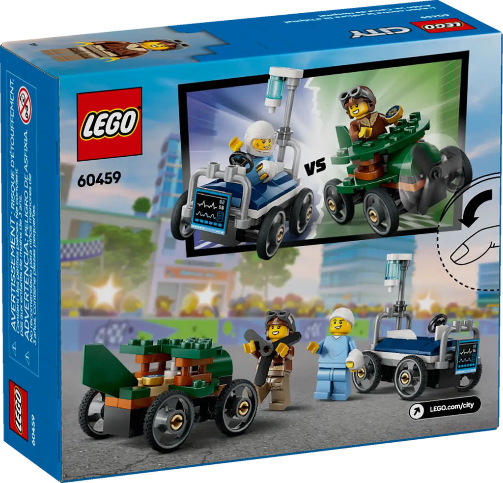 LEGO - City Airplanes vs. Hospital Bed Race Car Pack 60459