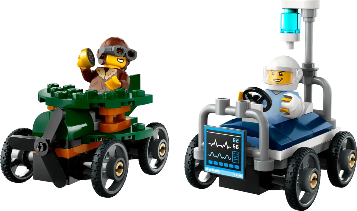 LEGO - City Airplanes vs. Hospital Bed Race Car Pack 60459