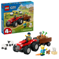 LEGO - City Red Farm Tractor with Trailer & sheep 60461