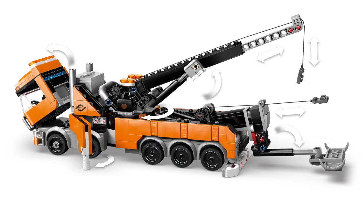 LEGO - City Heavy-Duty Recovery Tow Truck with Crane 60467