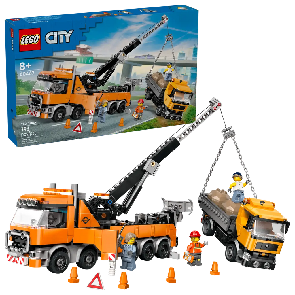 LEGO - City Heavy-Duty Recovery Tow Truck with Crane 60467
