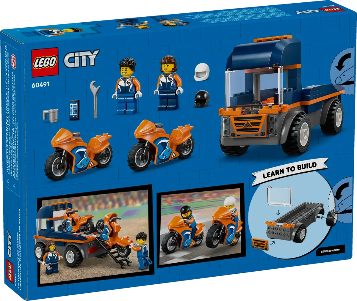 LEGO - City Motorcycle Transport 60491