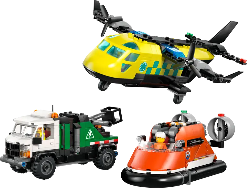 LEGO - City Airplane ServiceTruck & Hovercraft Remix 60505