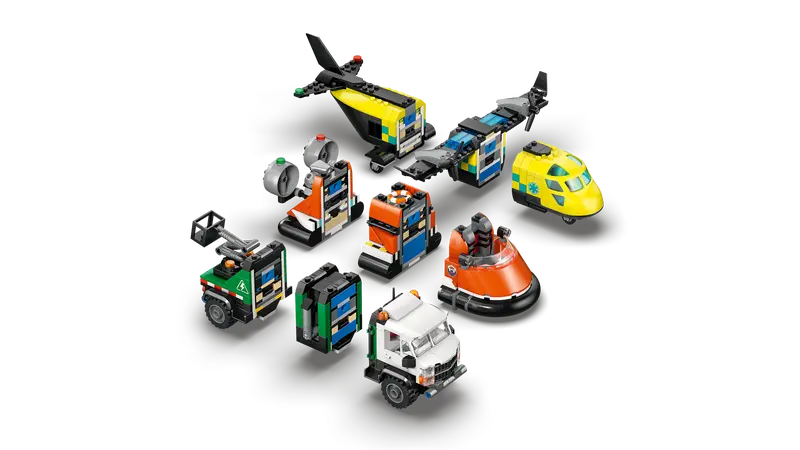 LEGO - City Airplane ServiceTruck & Hovercraft Remix 60505