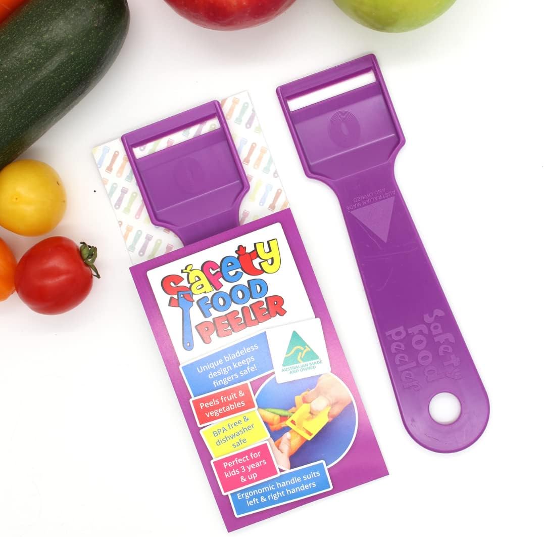 Safety Food Peeler - Purple