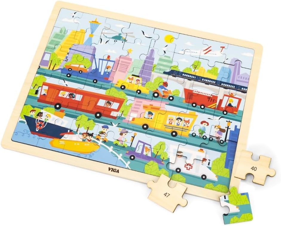 VIGA - Puzzle - City Transport 48pc