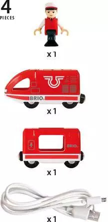 Brio - Travel Rechargeable Train 4 pieces