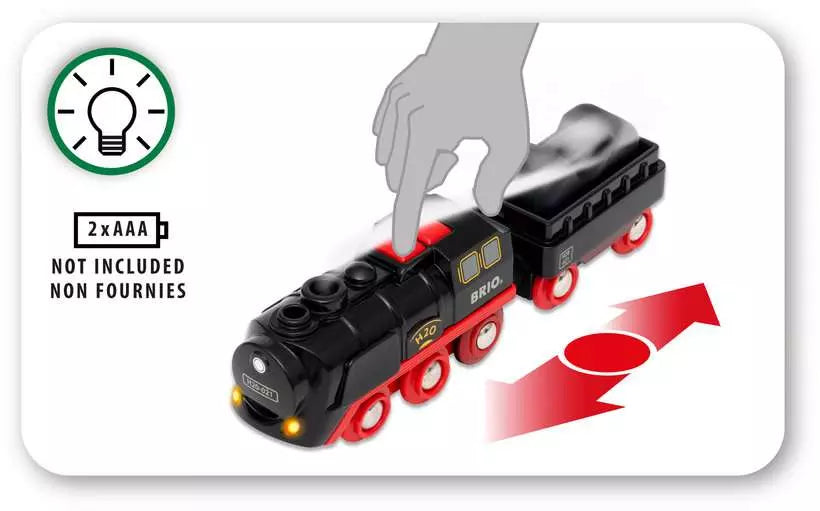 BRIO - B/O Steaming Train 3 Pieces