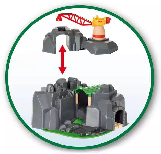 Brio - Crane and Mountain Tunnel