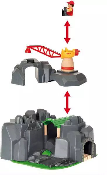 Brio - Crane and Mountain Tunnel
