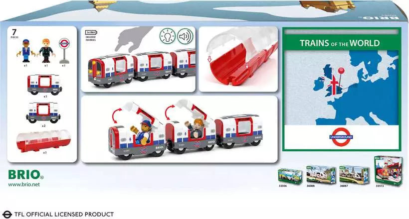 BRIO - London Underground Train 7 pieces