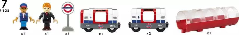 BRIO - London Underground Train 7 pieces