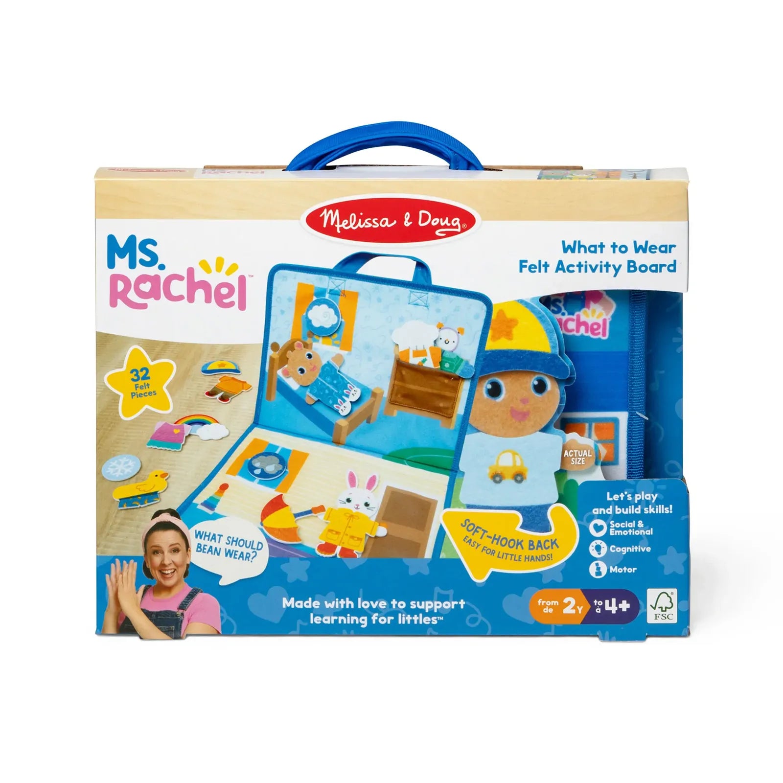 Melissa & Doug - Ms Rachel What to Wear Felt Book
