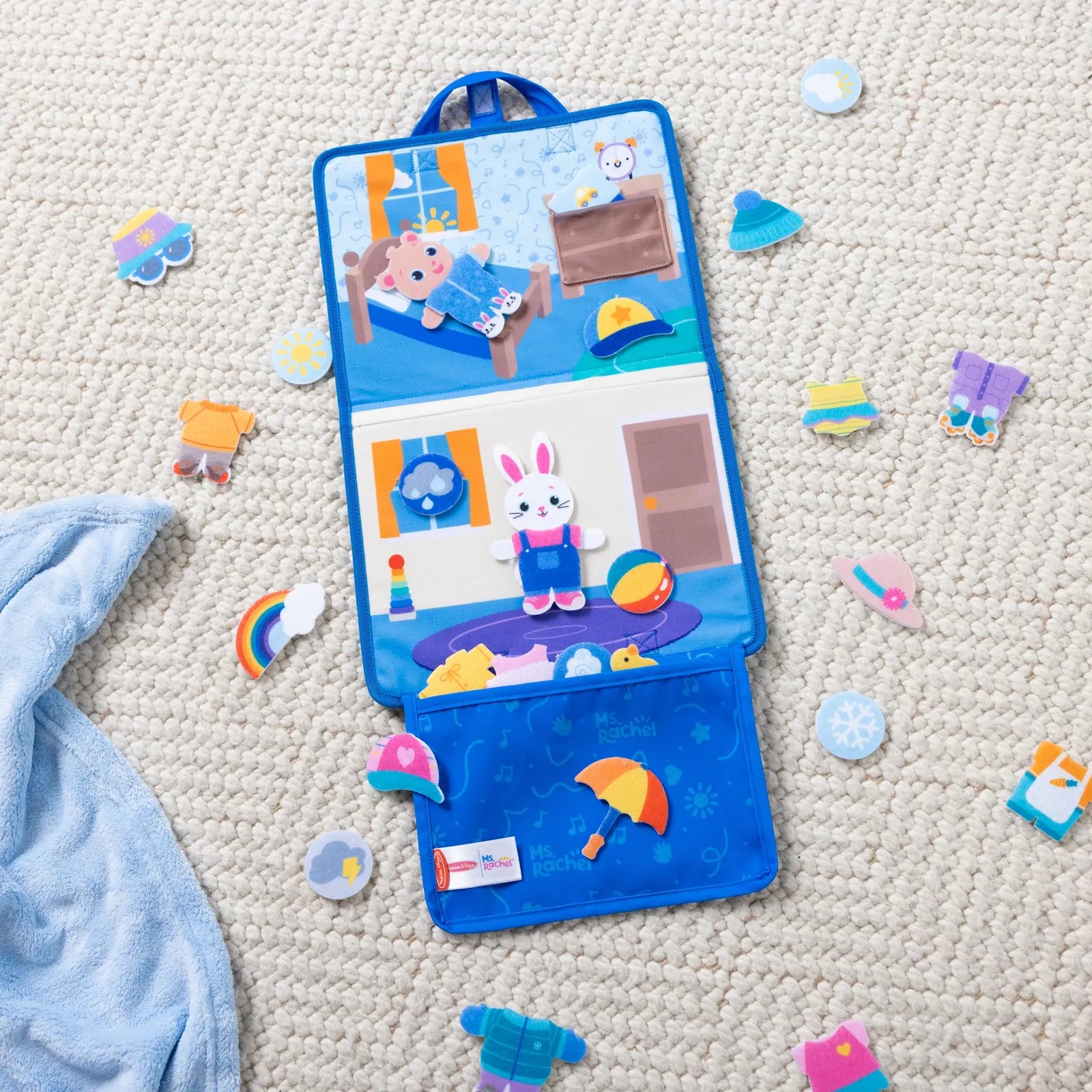 Melissa & Doug - Ms Rachel What to Wear Felt Book