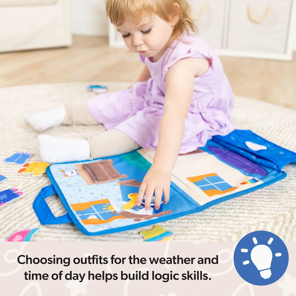 Melissa & Doug - Ms Rachel What to Wear Felt Book