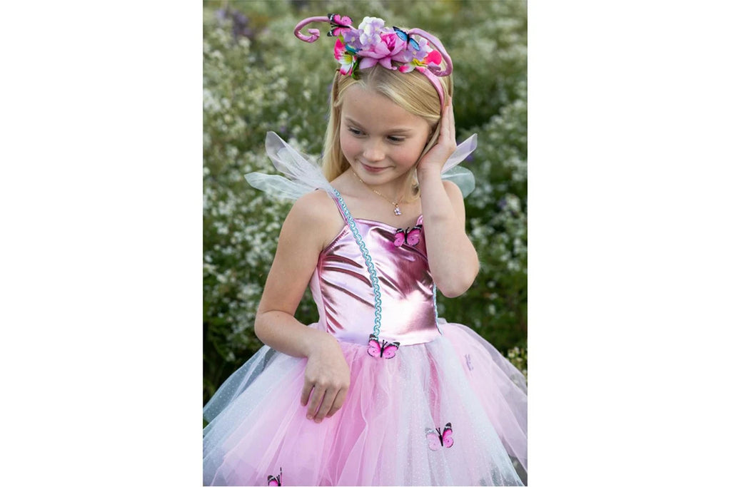 Great Pretenders - Bling Bling Mermaid Skirt & Hairclip Set Pink Size 4-6