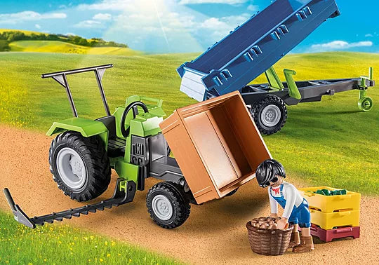 Playmobil - Tractor with Trailer 71249