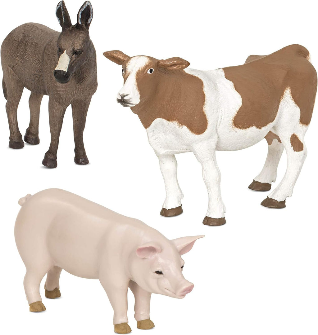 Terra - Farm Animals (3) Donkey, Pig & Cow