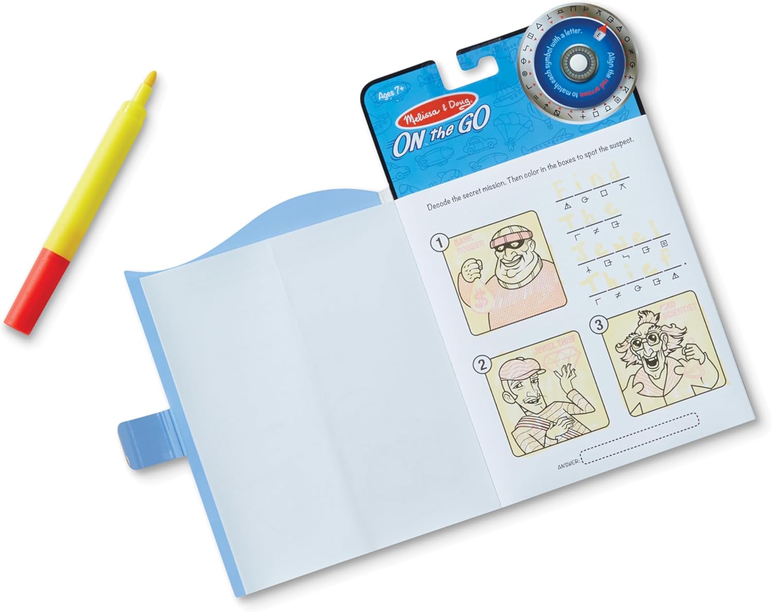 Melissa & Doug - On The Go - Secret Decoder - Game Book