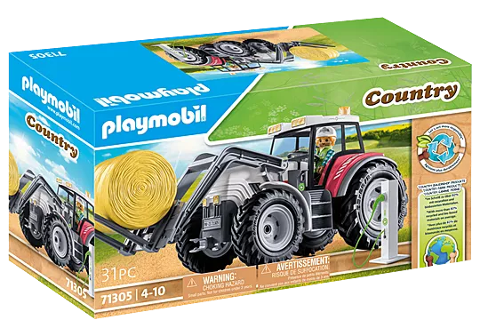Playmobil - Large Tractor with Accessories 71305