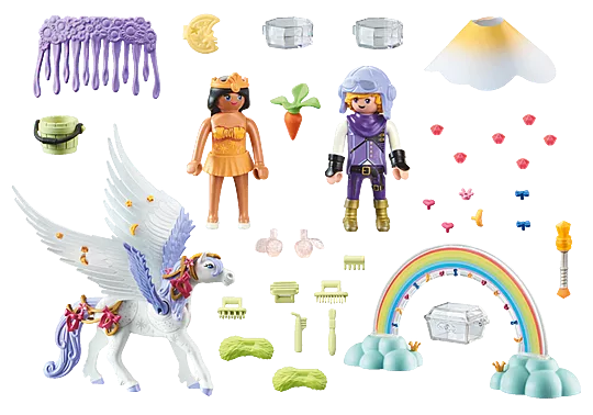 Playmobil - Princess Magic Pegasus with Rainbow in the Cloud 71361