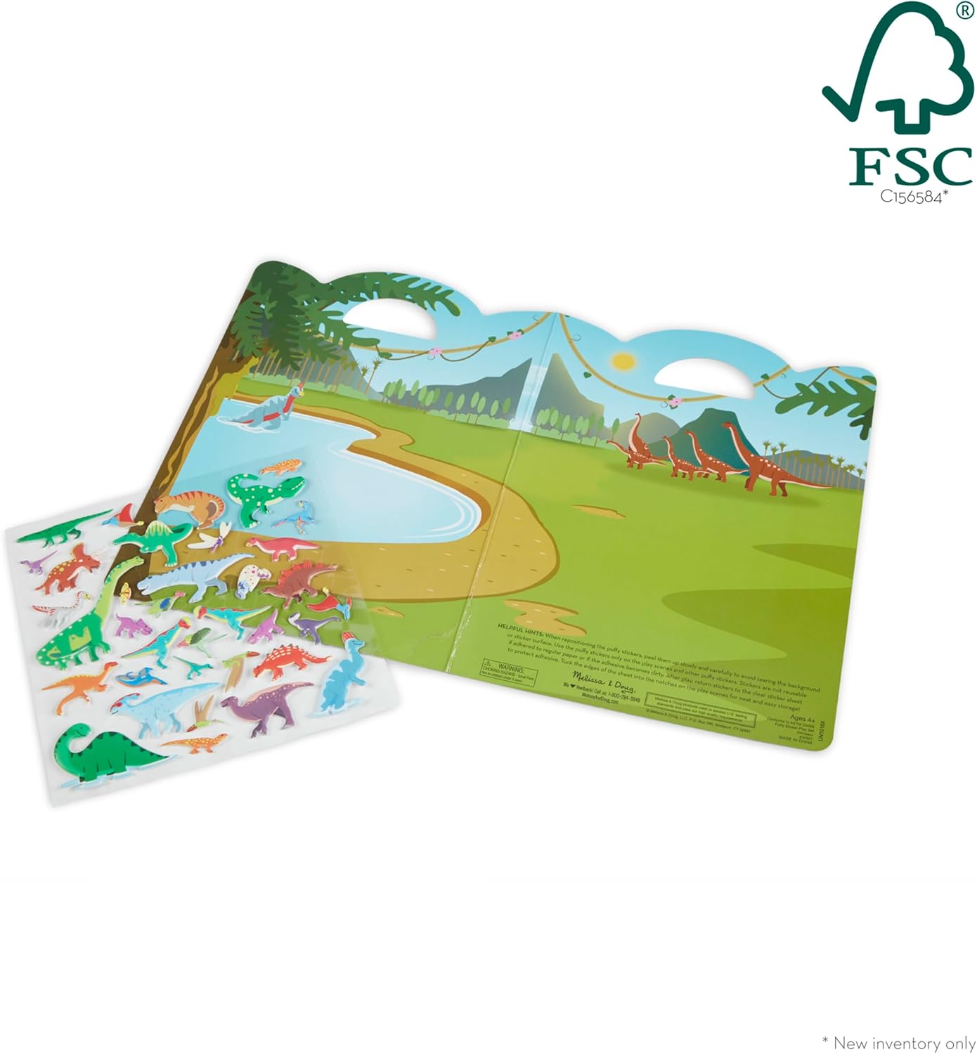 Melissa & Doug - Reusable Puffy Sticker Play Set - Dinosaurs