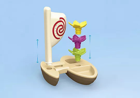 Playmobil - 1.2.3 & Disney: Moanas Sail Boat 71459