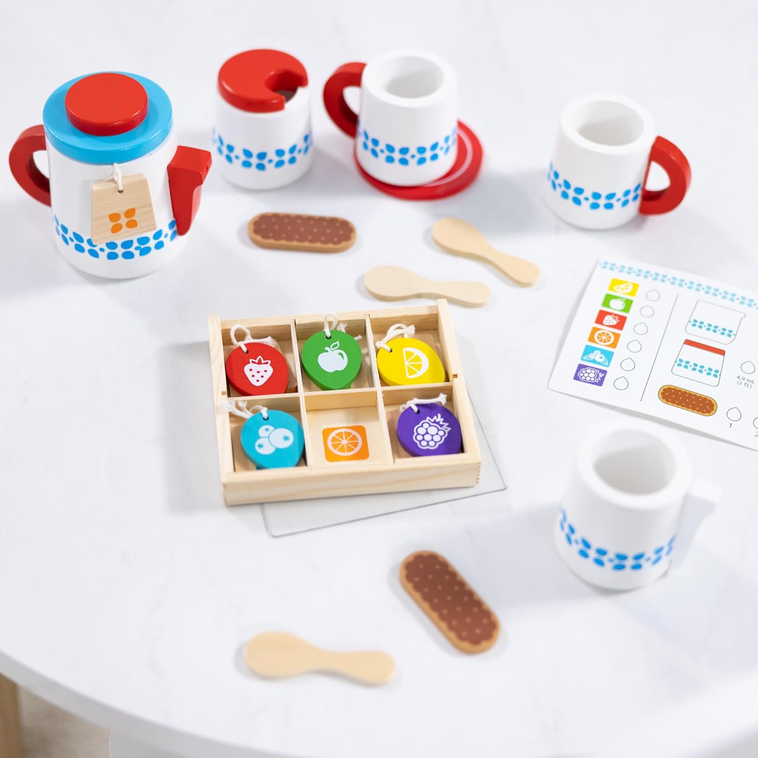 Melissa & Doug - Wooden Steep & Serve Tea Set