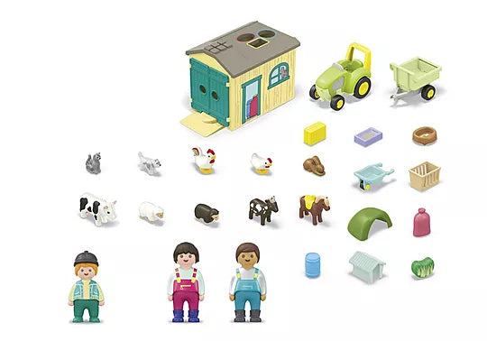 Playmobil - Playmobil Junior Farm Adventure w/tractor 71656