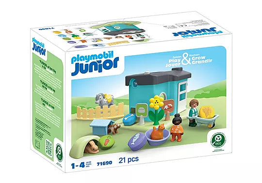 Playmobil - Junior Animal Kennels w/Treat 71690