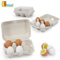 VIGA - Wooden Eggs 6pc