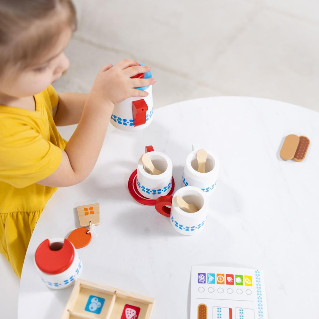 Melissa & Doug - Wooden Steep & Serve Tea Set