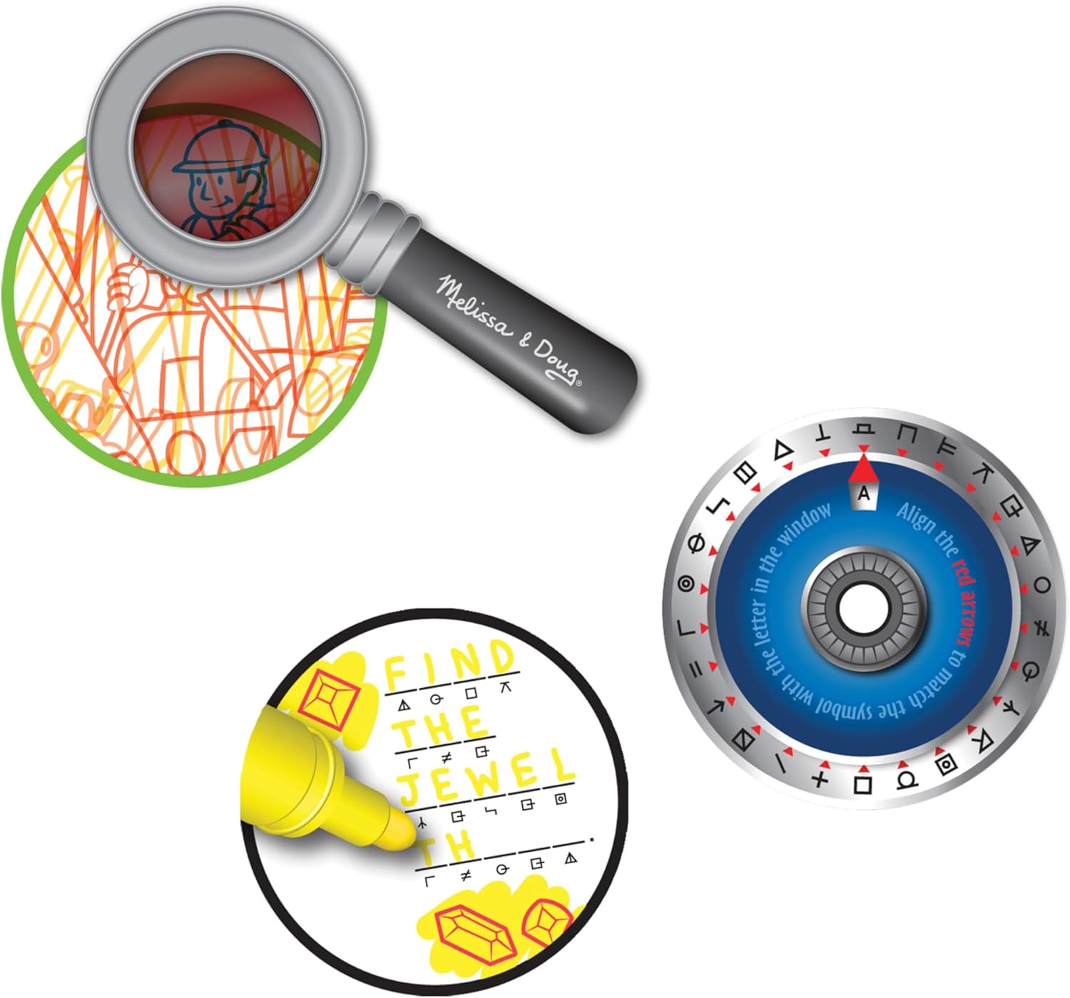Melissa & Doug - On The Go - Secret Decoder - Game Book