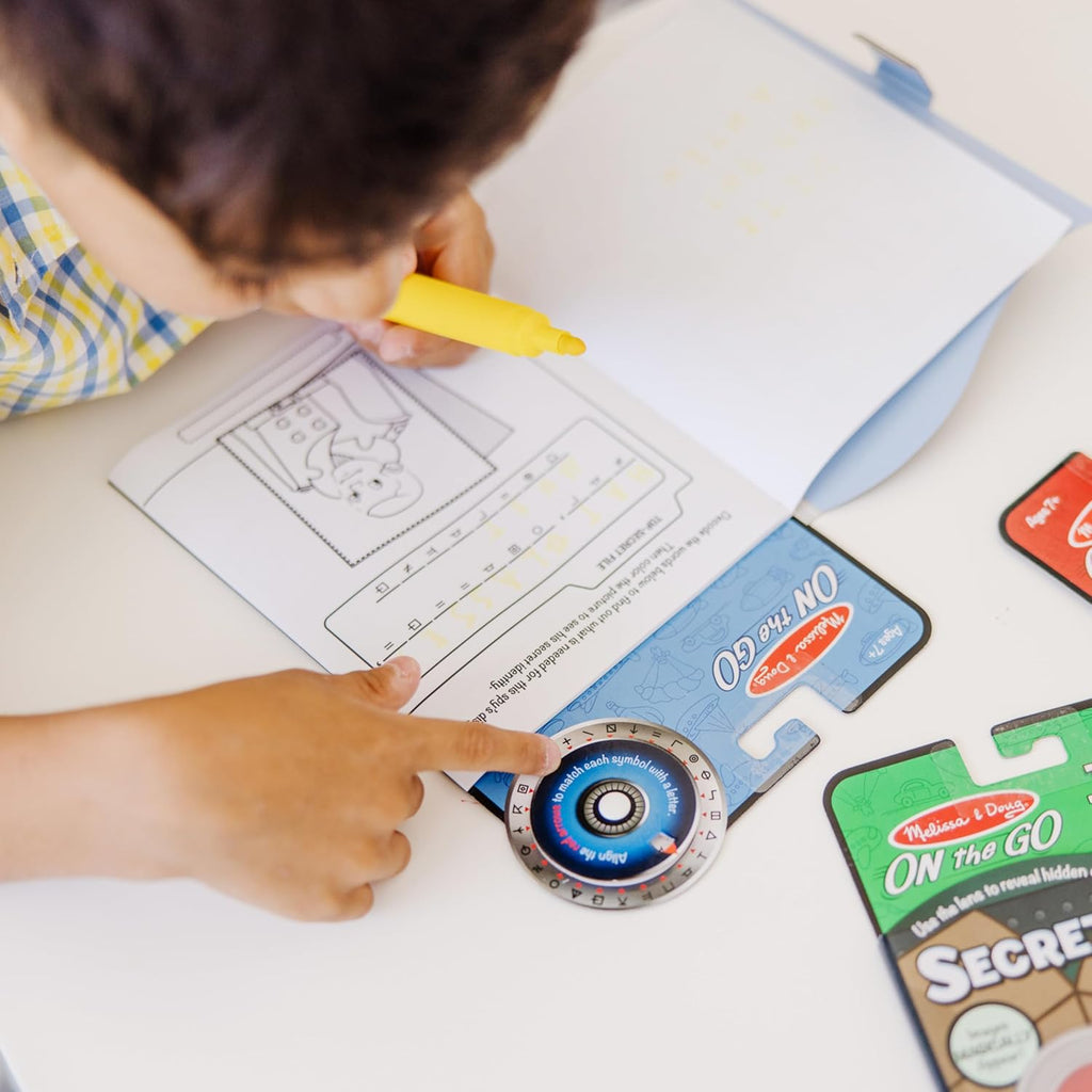 Melissa & Doug - Secret Decoder - Slippery Flippers - On the Go Travel Activity