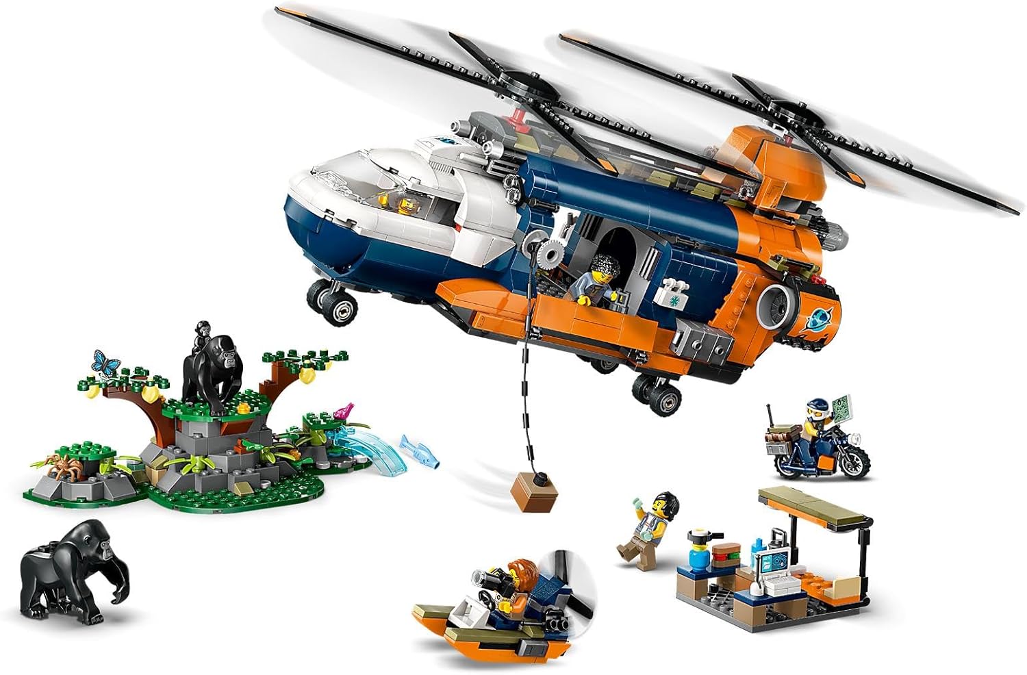 LEGO - City Jungle Explorer Helicopter at Base Camp 60437