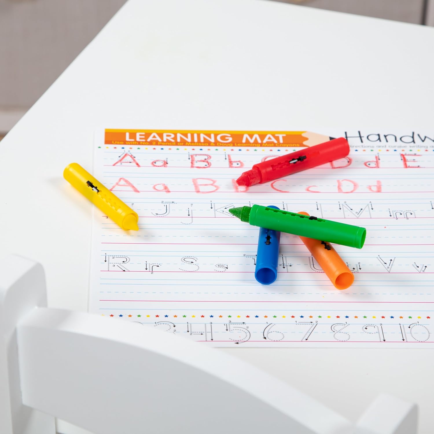 Melissa & Doug - Learning Mat Crayons