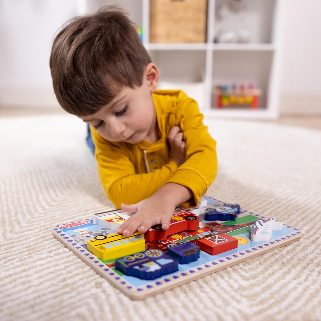 Melissa & Doug - Vehicles Chunky Puzzle