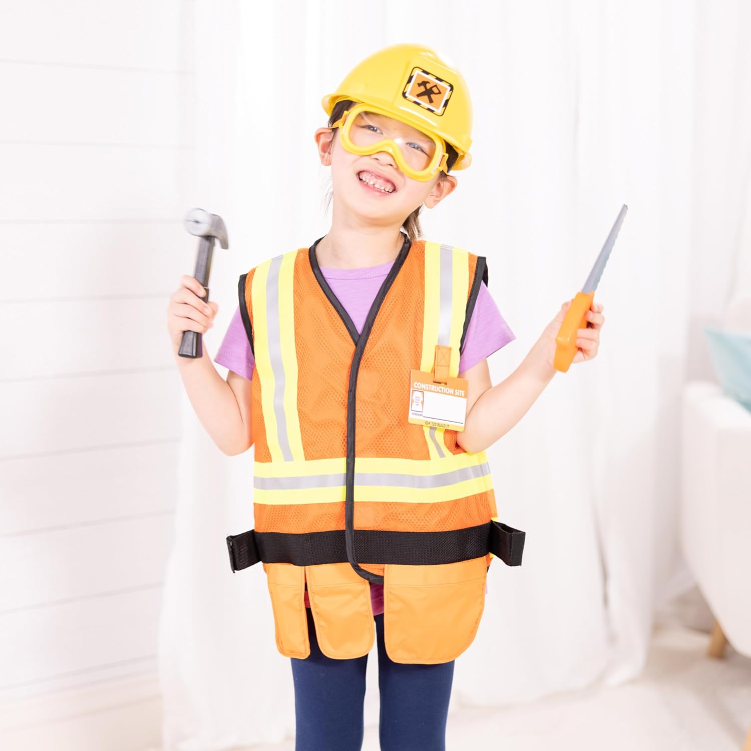 Melissa & Doug - Construction Worker Costume Set