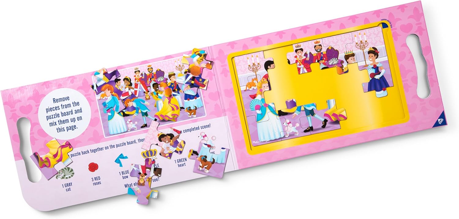 Melissa & Doug - Magnetic Take Along Jigsaw Puzzles - Princesses