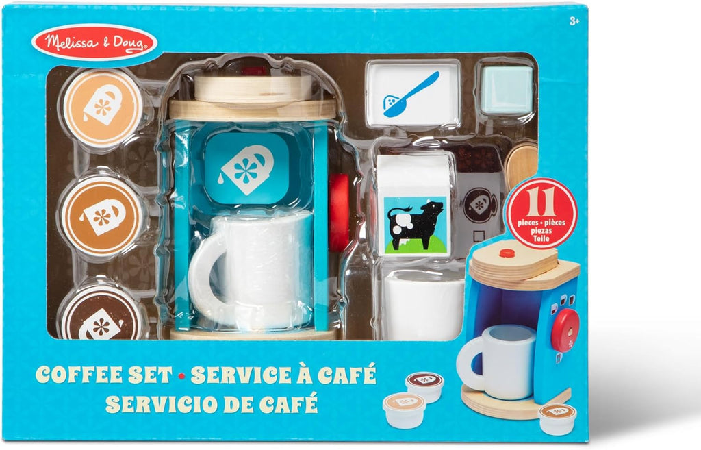 Melissa & Doug - Wooden Brew & Serve Coffee Set